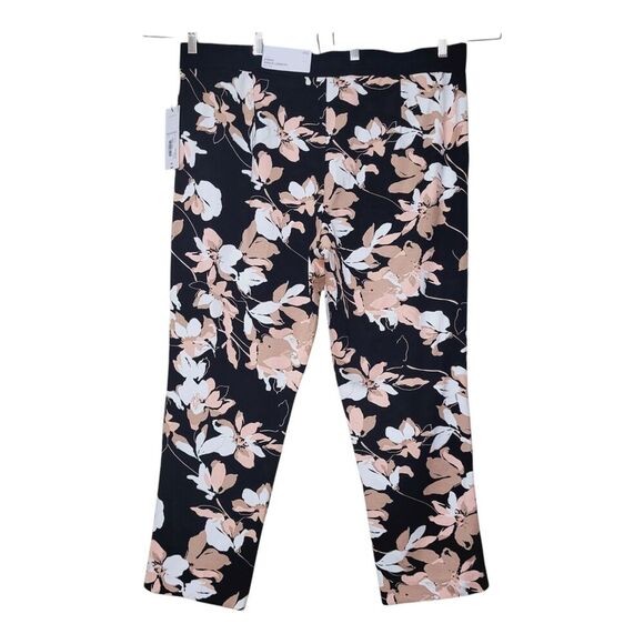 Liz Claiborne Womens Plus XXL 4Way Stretch Ponte Pants-Black Floral New- EMMA - Picture 8 of 10